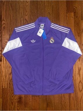 Real Madrid LF Adidas Track Jacket Size 2XL NEW